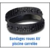 Bandage roue AV spécial piscine carrelée pour robot électrique ZODIAC OV 3400