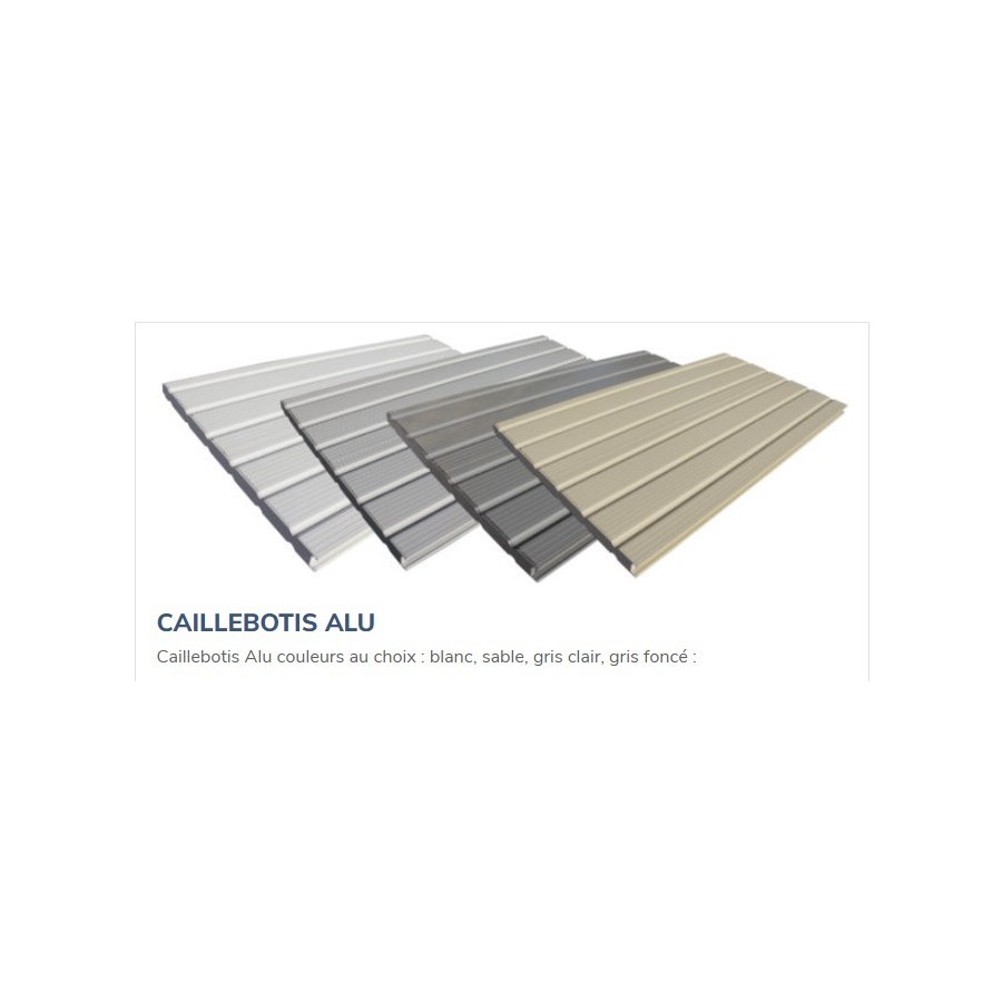 Caillebotis ALU SOFATEC plusieurs couleurs disponibles pour piscine