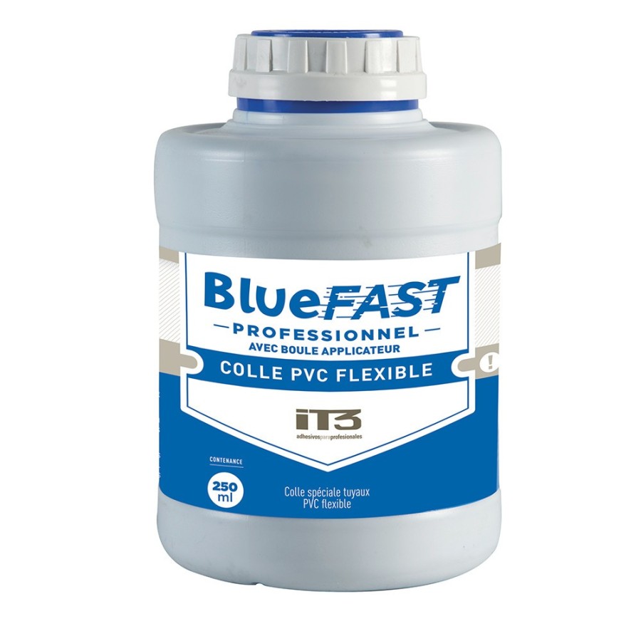 Colle bleue BLUEFAST spéciale pour PVC souple séchage rapide pour