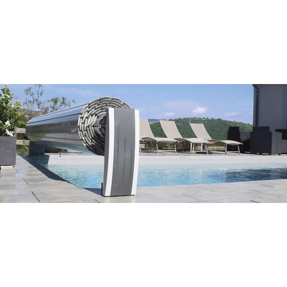 Volet piscine Hors sol classique modèle BALI sur mesures Lames POLYCARBONATES