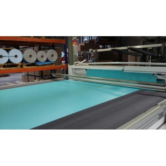 Liner 75/100 uni Verni gris clair pour piscine fond cuillère