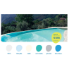 Piscine complète traditionnelle en PVC Rectangulaire 4m80 x 4m qualité professionnelle