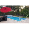 Piscine complète traditionnelle en PVC Rectangulaire 4m80 x 4m qualité professionnelle