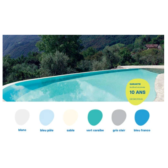 Coloris-liner-piscine traditionnelle PVC-made in france