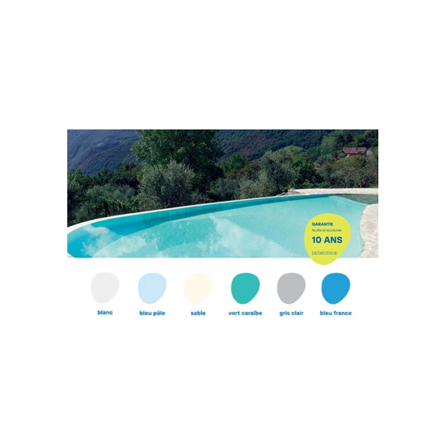 Coloris-liner-piscine traditionnelle PVC-made in france