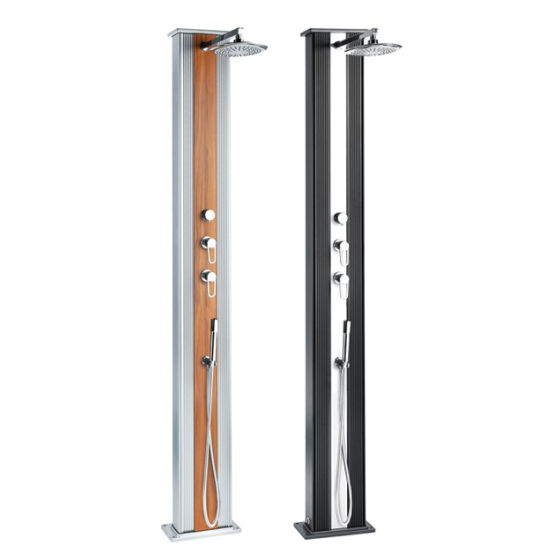 Douche hybride solaire Aluminium  design DADA pour piscine