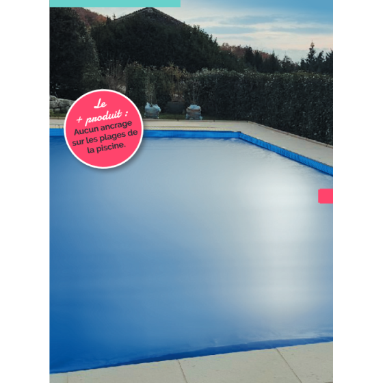 Protégez votre piscine l'hiver grâce à nos couverture bâche d'hiver  confectionné sur mesure à la forme de votre piscine