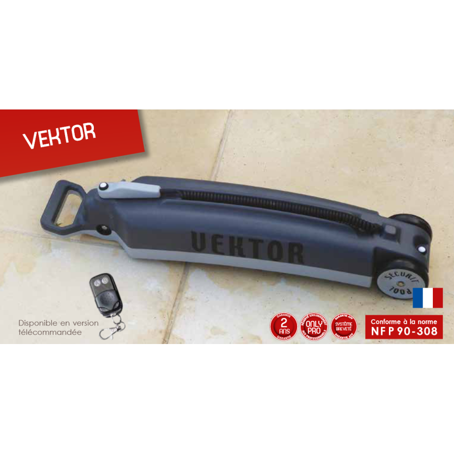 Enrouleur pour couverture à barres de piscine VEKTOR