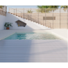 Tablier sur mesure lames PVC 83mm pour volet roulant de piscine