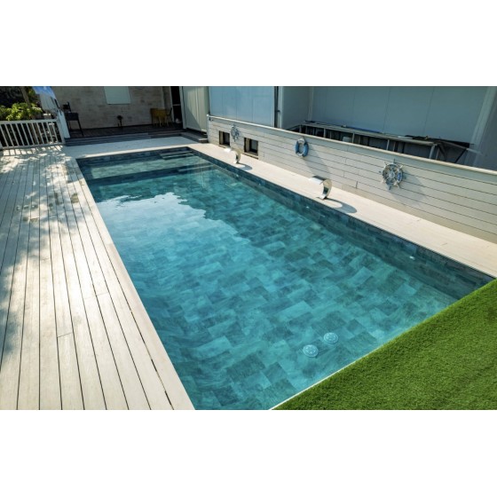 PVC armé HAOGENPLAST 3D gamme StoneTile pour piscine