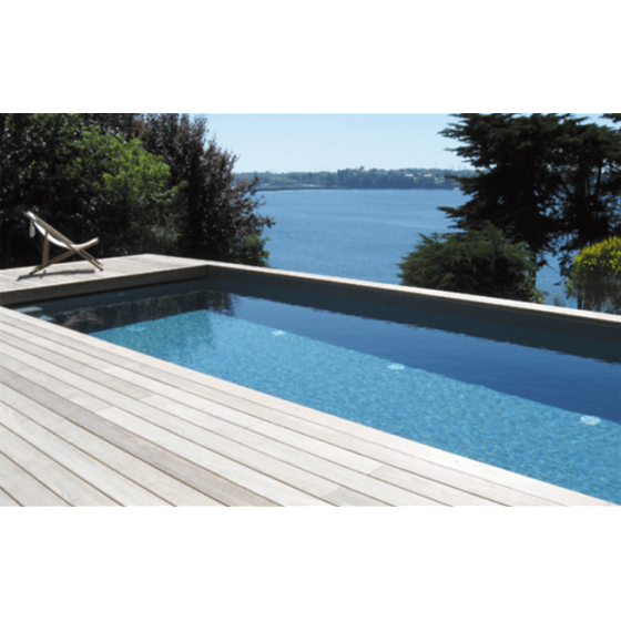 Liner 75/100 Vernis Bleu France sur mesures pour piscine :