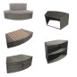 Mobilier OCTOPUS de 5 éléments pour Habillage et Confort de votre SPA
