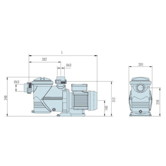 Pompe de filtration mono NIAGARA pour piscine