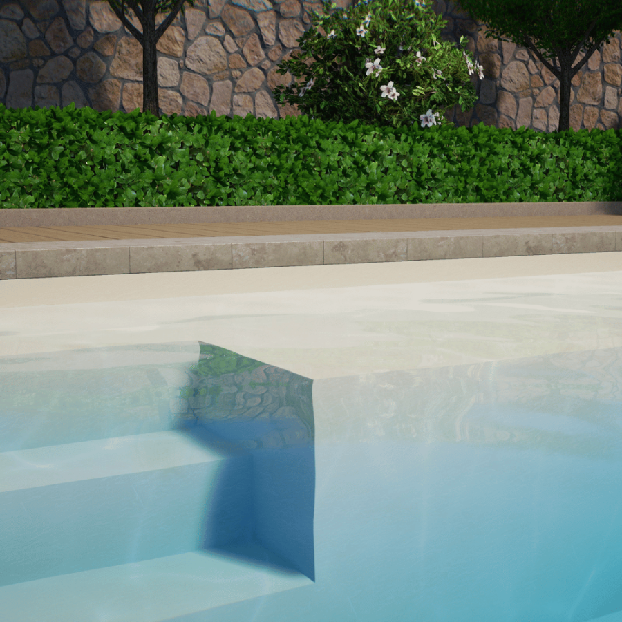 PVC armé CGT ALKOR AQUASTONE 3D pour piscine sable
