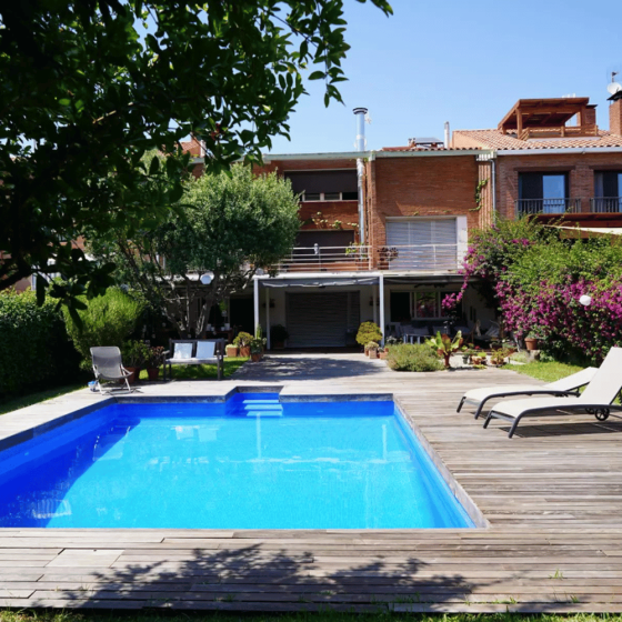 piscine avec liner armé sopremapool design couleur mosaic bleu