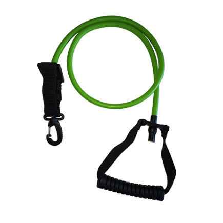Elastique-de-force-pour-aquabike-résistance-niveau-2-coloris-vert-WATERFLEX