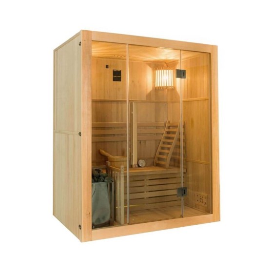 Sauna traditionnel Vapeur SENSE  3 ou 4 places - Panoramique