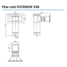 FILTRISKIM Skimmer filtrant à cartouche pour piscine PANNEAU - LINER FILTRINOV