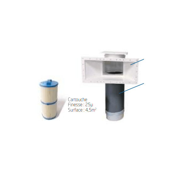 Skimmer filtrant F390 à cartouche pour piscine PANNEAU - LINER FILTRINOV Skimmer filtrant F390 à cartouche pour piscine PANNEAU - LINER FILTRINOV