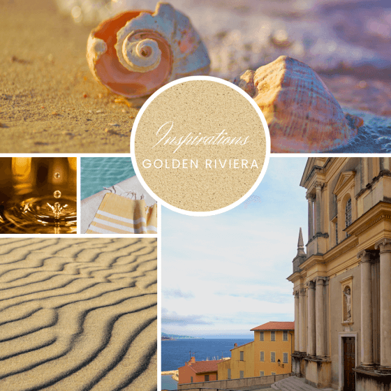 planche d'inspiration golden riviera