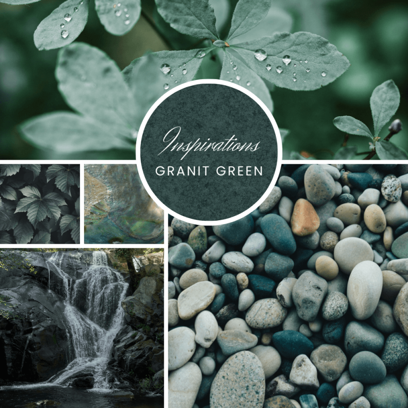 planche d'inspiration granit green