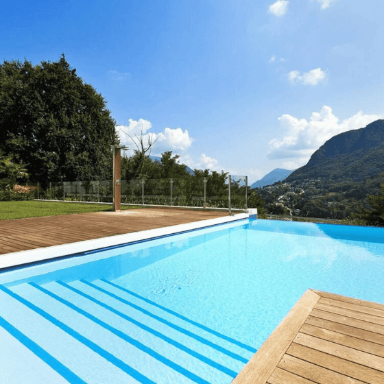 Piscine avec Pvc armé ALKORPLAN 2000 Verni Uni couleur bleu clair