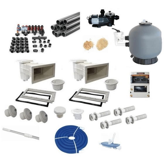 KIT de filtration complet pour piscine jusqu'à 75m3 :