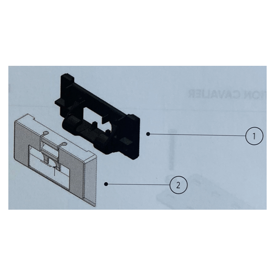 Kit complet de 4 accrochages Pushlock volet de piscine DEL