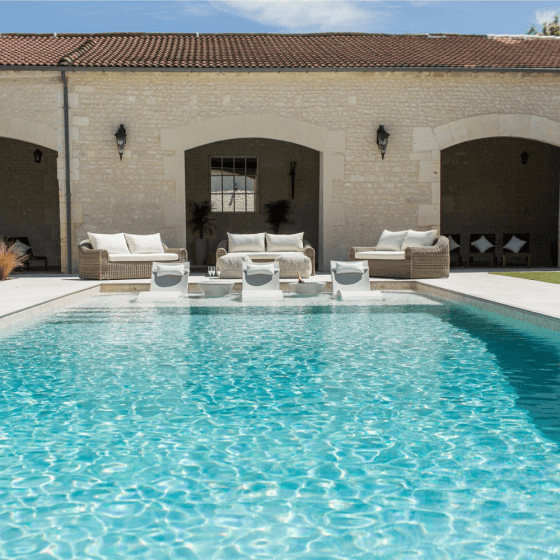 photo d'une piscine avec pvc armée alkorplan vogue vintage