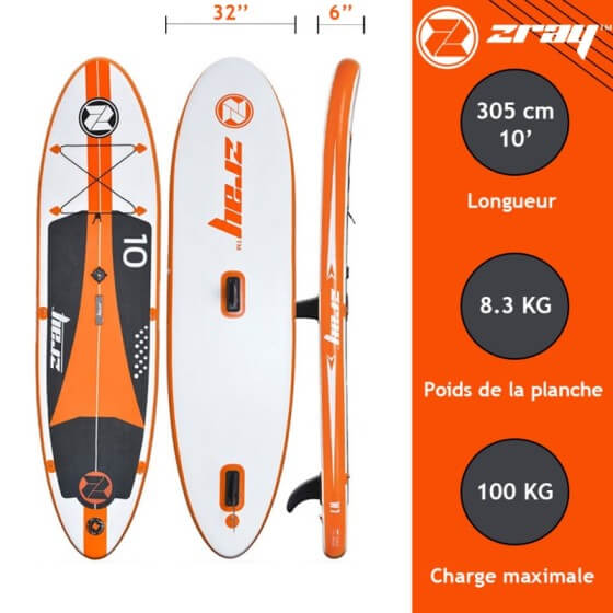 photo de la planche Windsurf ZRAY W1 - Pack avec voile