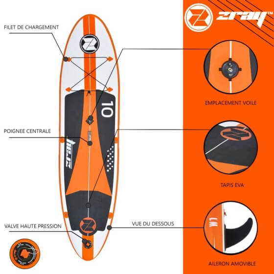 photo de la planche Windsurf ZRAY W1 - Pack avec voile