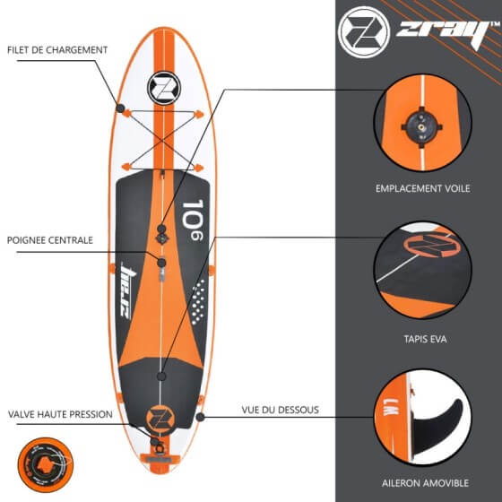 photo de la planche Windsurf ZRAY W2 - Pack avec voile