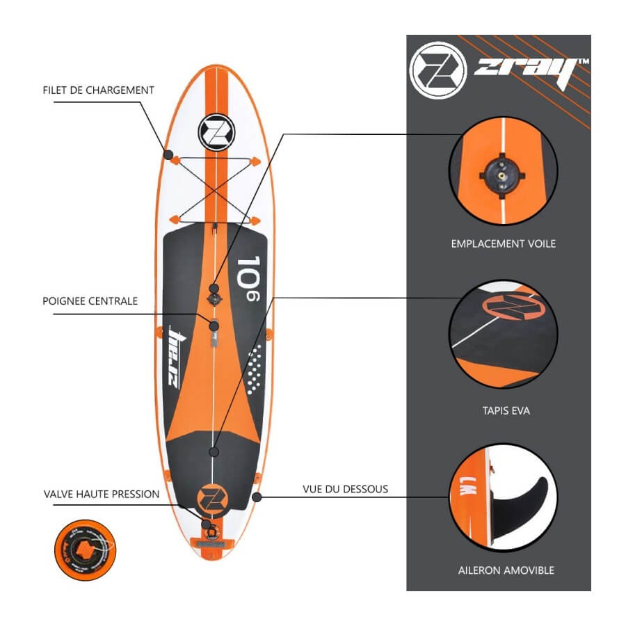 photo de la planche Windsurf ZRAY W2 - Pack avec voile