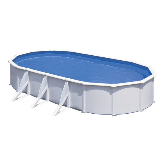 photo de la piscine en Kit Piscine Hors sol en acier ovale facile à installer - pack filtration et liner