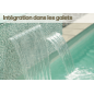 Lames d'eau cascade pour piscine POWERFALL