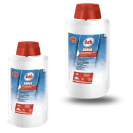 photo d'un pot de Chlore choc en poudre SHOCK HTH