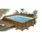 Kit piscine en bois hors sol prête à plonger - 8 x 4