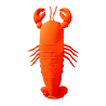 Pouf Flottant XL Homard Orange – MX Home | Fauteuil Piscine Design