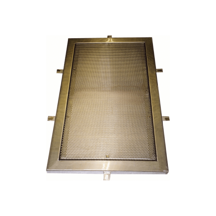 Grilles de fond en inox 316L-A4 sur mesure pour reprise des eaux de piscine en béton