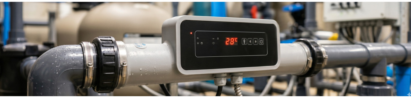 Réchauffeur électrique pour chauffage de la piscine
