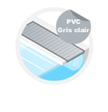 PVC gris clair