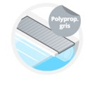 Polypropylène  gris clair